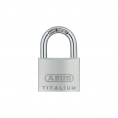 Навесной замок ABUS 64TI/50 TITALIUM, серебристый