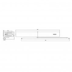 Привод распашной GEZE Slimdrive EMD Invers с роликовой тягой, серебристый