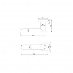 Ручка дверная DOORLOCK Libra M008, полированный хром