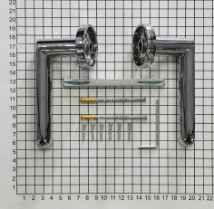 Ручка дверная DOORLOCK Libra M008, полированный хром
