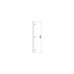 Ручка-скоба DOORLOCK PHS10/32/3кр, 2000 мм, SSS матовая нержавеющая сталь