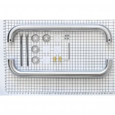 Ручка-скоба DOORLOCK PHS02/25/350  мм, SSS матовая нержавеющая сталь