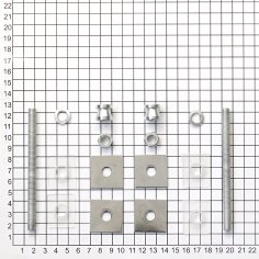 Ручка-скоба DOORLOCK PHS23/40х20/2ст, 400 мм/600 мм, SSS матовая нержавеющая сталь