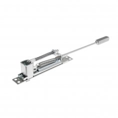 Шпингалет автоматический DOORLOCK FAB/M/200/SSS нержавеющая сталь, длина хода 16мм, планка 26х171мм, шток 200мм