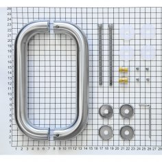 Ручка-скоба DOORLOCK PHS02/25/200  мм, SSS матовая нержавеющая сталь