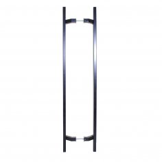 Ручка-скоба DOORLOCK PHS23/40х20/2ст, 800 мм/1000 мм, SSS/RAL9005M, окраска в черный цвет