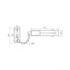 Цепочка дверная ABUS SK66, никелированный