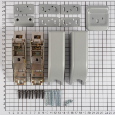 Верхняя и нижняя защелки DOORLOCK PD900FR/L, серебристый.