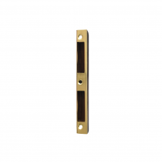 Запорная планка DOORLOCK SBK M, симметричная, для дверей с фальцем, для замков DIN стандарта, пластиковый карман,полированная латунь