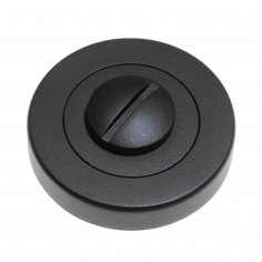 Поворотная кнопка DOORLOCK M08/Y Black matt (черная матовая) A=35-42мм, шток 5/8мм
