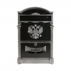 Ящик почтовый АЛЛЮР №4011В "Герб" старое серебро