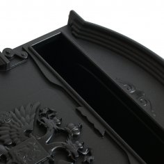 Ящик почтовый АЛЛЮР №4011 "Герб" черный