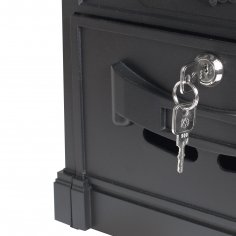 Ящик почтовый АЛЛЮР №4011 "Герб" черный