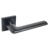 АЛЛЮР АРТ  "ТИНА" BL+L45-8 BL (88150/S45) матовый черный Комплект ручка и защелка