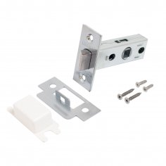 АЛЛЮР АРТ  "РИНГО" SC+L45-8 SC (8390/S45) матовый хром Комплект ручка и защелка