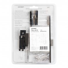 АЛЛЮР АРТ "ТИНА" BL+L7050S BL+BK-S2 BL (88150/S7050) матовый черный Комплект ручка и защ с фикс