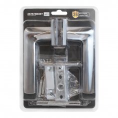 АЛЛЮР АРТ  "ТИНА" SC+L45-8 SC (8890/S45) матовый хром Комплект ручка и защелка