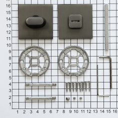 Поворотная кнопка DOORLOCK TK06/S/WC Slim GR, графит