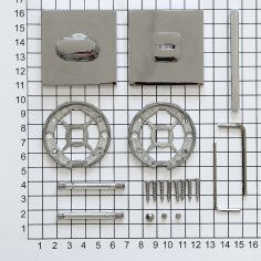 Поворотная кнопка DOORLOCK TK06/S/WC Slim CP, полированный хром