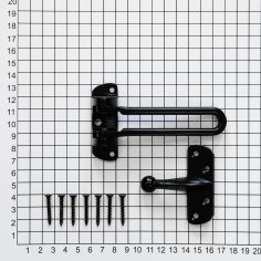 Блокиратор открывания двери DOORLOCK CH01/108/CP черный, открывание внутрь