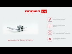АЛЛЮР АРТ "ТИНА" SC (8890) матовый хром Комплект ручек