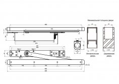 Дверной доводчик DOORLOCK DL750ITS 3-6  Серебристый