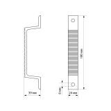 СТАНДАРТ РС 100-2 матовое золото Ручка-скоба