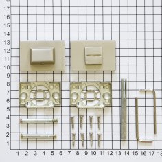Поворотная кнопка DOORLOCK TK06/P/WC  Phantom MBSN, матовый никель