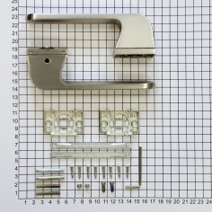 Ручка дверная DOORLOCK Phantom Nocturne Z73P MBSN, матовый никель, скрытая розетка