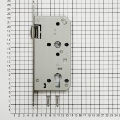 Замок дверной с роликом DL401R/C/55/20/SSS, цилиндровый, матовая нержавеющая сталь
