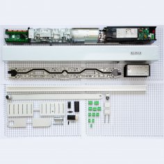 Привод распашной GEZE Powerturn с роликовой тягой, для монтажа на коробку, серебристый