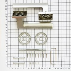 Ручка дверная DOORLOCK Pirs A15S Slim MBSN, матовый никель