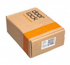 Ручка дверная DOORLOCK Boho A51S Slim CP/Black, полированный хром/черный