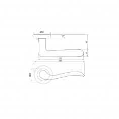Ручка дверная DOORLOCK Tessera M096, античная бронза