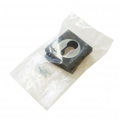 Розетка DOORLOCK M03/S PZ B/BS (черный/черное серебро), квадратная розетка