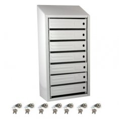 Ящик почтовый вертикальный 7-и секционный с задней стенкой