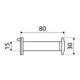 СТАНДАРТ ГДШ-5 70-130 мм черный ПЛАСТИК квадратный Глазок дверной