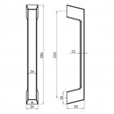 Ручка-скоба PULL.ARC.TITAN SSG-39 сатин.золото