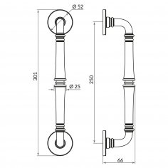 Ручка-скоба PULL.ARC.SORENTO CP-8 хром