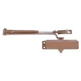 АЛЛЮР Доводчик дверной COMFORT ДД 132/2-3 A-С (до 80 кг) коричневый RAL8024, морозостойкий
