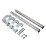 БУЛАТ РС-02.400.INOX нерж. cталь 304, регулируемая, ручка скоба для алюм. и ПВХ дверей,(АРД-02)