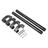 БУЛАТ РС-02.400.9005 черный, регулируемая, ручка скоба для алюм. и ПВХ дверей,(АРД-02)