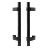 БУЛАТ РС-02.400.9005 черный, регулируемая, ручка скоба для алюм. и ПВХ дверей,(АРД-02)