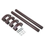 БУЛАТ РС-02.400.8017 коричневый, регулируемая, ручка скоба для алюм. и ПВХ дверей,(АРД-02)