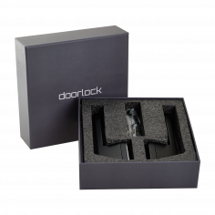 Ручка дверная DOORLOCK Phantom Lord Z72P Black, черная, скрытая розетка