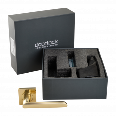 Ручка дверная DOORLOCK Libra M008, полированная латунь