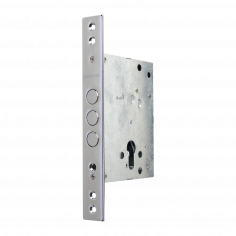 Замок дверной DOORLOCK 9257С, цилиндровый, хромированный