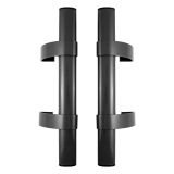 БУЛАТ РС-03.345.9005 черный, регулируемая, ручка скоба для аллюм. и ПВХ дверей,(АРД-03)