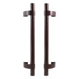 БУЛАТ РС-02.500.8017 коричневый, регулируемая, ручка скоба для алюм. и ПВХ дверей,(АРД-02)