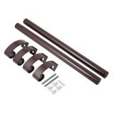 БУЛАТ РС-02.500.8017 коричневый, регулируемая, ручка скоба для алюм. и ПВХ дверей,(АРД-02)